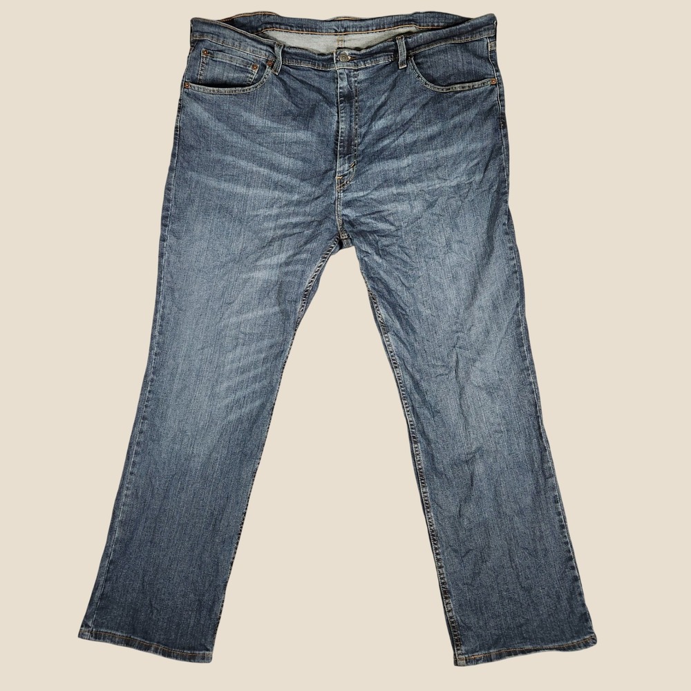 Levi's 559 Relaxed Straight Jeans Men 44x32 Blue Excellent Medium Wash Denim
